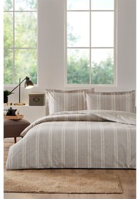 Resim Özdilek Sandlinie Tek Kişilik Nevresim Takımı Krem 