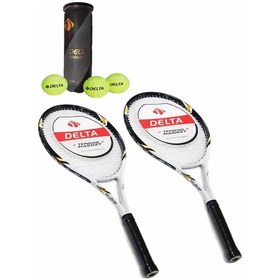 Resim 2 Adet Valley 27 İnç L2 Grip Yetişkin Tenis Raketi + 2 Adet Tenis Çantası + 3 Adet Expert Maç Topu 
