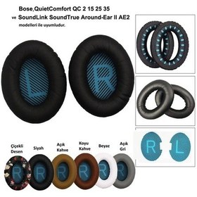 Resim Bose Qc2 Qc15 Qc25 Qc35 Ae 2 2I 2W Kulaklık Yastığı Padi Kulaklık 