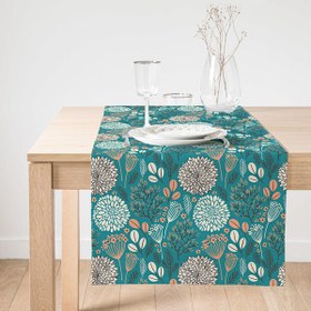 Resim Renkli Zemin Üzerinde Yaprak Desenli Dijital Baskılı Özel Tasarım Süet Runner 