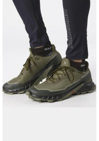 Resim Salomon Alphacross 5 Gore-tex Haki Siyah Outdor Ayakkabı 473103 Haki 