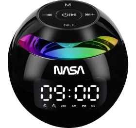 Resim Nasa SP200 Bluetooth Hoparlör Siyah Renkli LED Işıklı 3W Güçte Taşınabilir Radyo 