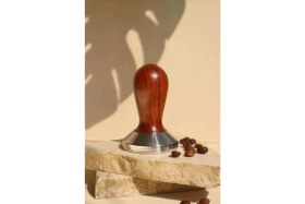 Resim Mujo Coffee Tamper Ahşap Kahverengi Saplı 58MM 