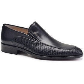 Resim Nevzat Onay 9122-223 Kösele Erkek Klasik Ayakkabı - Siyah Siyah 