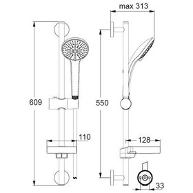 Resim Ideal Standard Idealrain Sürgülü Duş Seti 100 3F.B9415Aa Diğer 