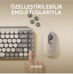 Resim Logitech Pop Keys 920-011526 Kablosuz Mekanik Türkçe Q Klavye 