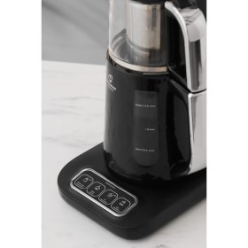 Resim Karaca Robotea Pro Quartz 4 In 1 Konuşan Çay Makinesi Black Chrome 