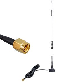 Resim electroon 4G/LTE 5dBi Zte Superbox MF286R Uyumlu 3mt Kablolu Dış Ortam Modem Anteni - 2Adet 