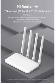 Resim Xiaomi Router 4A Wifi 1200mbps 5ghz Sinyal Aktarıcı Güçlendirici(Xiaomi Türkiye Garantili) 