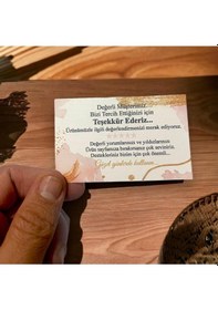 Resim E-ticaret Teşekkür Kartı 5x8 Cm 100 Adet 