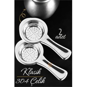 Resim Marsilyan Klasik Çay Süzgeci 304 Paslanmaz Çelik 2 Adet 