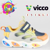 Resim Vicco Lamb Işıklı Ortopedik Çocuk Spor Ayakkabı Gri 