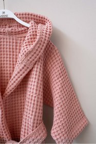 Resim Waffle Pike Dokulu Bebek ve Çocuk Bornozu Pembe - 24-36 Ay 