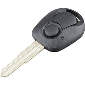 Resim Ssangyong Actyon Uyumlu 2 Düğme Anahtarlık Siyah 