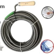 Resim Premium 15 Metre 13MM Kanal Susta Tıkanıklık Kanal Açma Klozet Gider Açıcı Boru Temizleme Spriral 