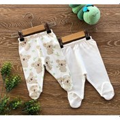 Resim Renklipuset 2'Li Penye Bebek Pijama Takım Koala Ekru|0 - 3 Ay 