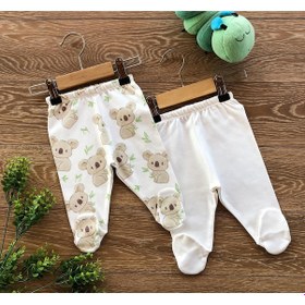 Resim Renklipuset 2'Li Penye Bebek Pijama Takım Koala Ekru|0 - 3 Ay 