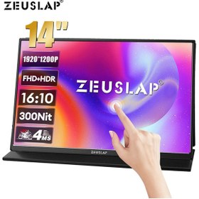Resim ZEUSLAP Z14 Lite Pro 14" 60hz 4ms Mhdmı Usb-c Hdr Fullhd Ips Dokunmatik Taşınabilir Monitör 