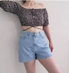 Resim Piraye Boutique Çiçekli Crop Bluz 