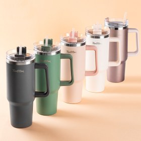 Resim Tantitoni 020-01-MOVE BEJ PASLANMAZ ÇELİK PİPETLİ TERMOS BARDAK 1.2L 