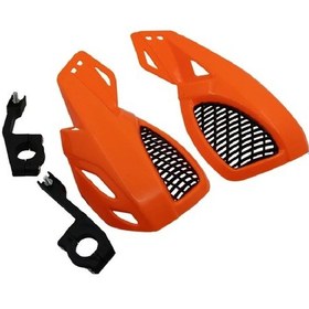 Resim Cloudstore 7/8'' 22mm Honda Suzuki Kawasaki Yamaha Scooter Offroad İçin Turuncu Motosiklet El Koruyucu 
