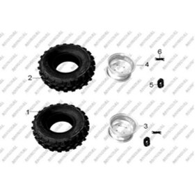 Resim Mondial Atv Ön Jant Fjx 150 Off Road 8 Orj (524921704) 