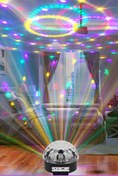 Resim TechnoStation Disko Topu Bluetooth Kumandalı Led Kristal Müzik Kutusu Bluetooth Disko Hoparlör 
