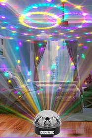 Resim TechnoStation Disko Topu Bluetooth Kumandalı Led Kristal Müzik Kutusu Bluetooth Disko Hoparlör 