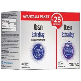 Resim Ocean ExtraMag Saşe + Ocean Extramag Threog 60 Tablet 