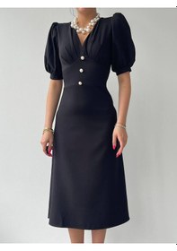 Resim Linda Midi Elbise 