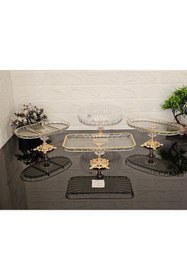 Resim atabey home collection 4 Parça Çeyiz Seti 3 Adet Sunumluk 1 Adet Salata Kasesi Çizgili (AÇIKLAMAYI OKUYUNUZ) 