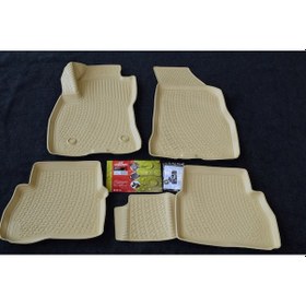 Resim Fiat Doblo Iı L.Locker 3D Havuzlu Paspas Bej 2010 Sonrası 