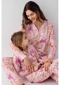 Resim Rolypoly Kız Çocuk Pembe Gömlek Pijama Takımı 5274-48717 Pembe 