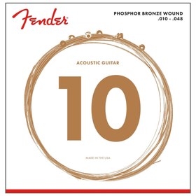 Resim Fender 60XL Phosphor Bronze Extra Light Akustik Gitar Teli (10-48) 