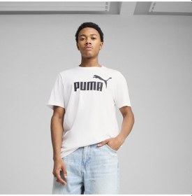 Resim Puma ESS No. 1 Logo Tee Unisex Beyaz Tişört 