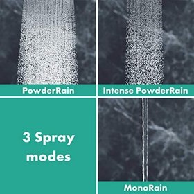 Resim hansgrohe Rainfinity su tasarruflu duş başlığı (130 mm, 3 püskürtme türü) mat siyah 
