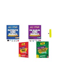 Resim Newton 8. Sınıf Matematik Fen Türkçe İnkılap All Star Soru Bankası 4 Kitap Set 