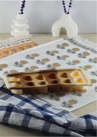 Resim Silikon Kek Kurabiye Kalıbı - 12li Kalp Desenli Kalıp - Isıya Dayanıklı Çok Renkli 