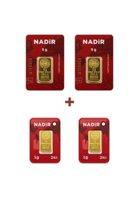Resim Nadir Gold 24 Ayar 12 Gram Külçe Altın 2 Adet 5 Gram Külçe Altın + 2 Adet 1 Gram Külçe Altın 