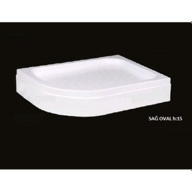 Resim Alika Asimetrik Sağ Sol H15 Panelli Duş Teknesi 100 x 120 