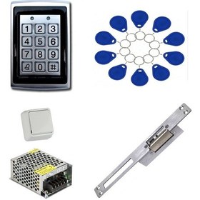 Resim Rfid Metal Şifreli Kapı Kilidi Açma Iç Kapı Kilit Seti 