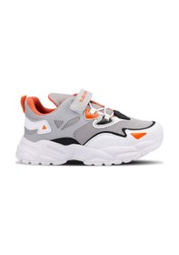 Resim Slazenger KAJAL I Çocuk Cırt Cırtlı Gri / Beyaz Sneaker 