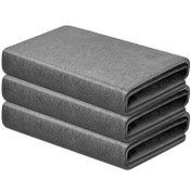 Resim 3 adet Sihirli Dokulu Temizlik Bezleri - Mikrofiber, Su İşareti Yok ve Çizilmeye Karşı, Anti-Çizilmeye Karşı, Mutfak, Banyo, Araba, Pencereler için İdeal, Yeniden Kullanılabilir, Mutfak Temizlik Bezleri | Minimalist Tasarım | Yeniden Kullanılabilir Mikrofiber 