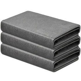 Resim 3 adet Sihirli Dokulu Temizlik Bezleri - Mikrofiber, Su İşareti Yok ve Çizilmeye Karşı, Anti-Çizilmeye Karşı, Mutfak, Banyo, Araba, Pencereler için İdeal, Yeniden Kullanılabilir, Mutfak Temizlik Bezleri | Minimalist Tasarım | Yeniden Kullanılabilir Mikrofiber 