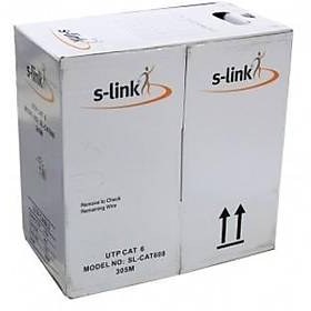 Resim S-LINK SL-CAT608 305M CAT6 KABLO GRİ 