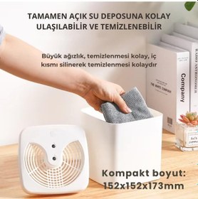 Resim Coofbe Büyük Kapasiteli Çift Nozzle 3 Litre Buhar Makinası Hava Nemlendirici Humidifier Koku Eklenir 