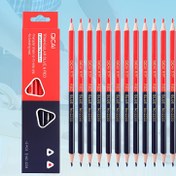 Resim 12'li Paket Kırmızı & Mavi Çift Uçlu Marangozluk Kalemleri - Silinmez 2B Kurşun, 2mm+ Çizgi Genişliği, Rahat Tutuş, Hafif Mühendislik, Tıp, Marangozluk ve Hemşirelik Kullanımı İçin - Profesyoneller ve Öğrenciler 14+ 