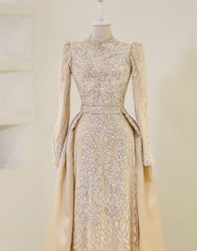 Resim Couture Alfa Tesettür Abiye - Bej / 42 