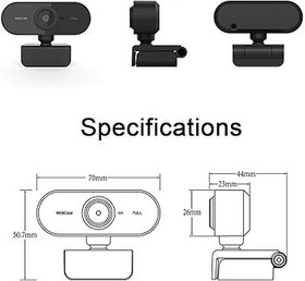 Resim zolyet USB2.0 1080P Full HD Web Kamerası 2MP Video Web Kamerası Dizüstü Bilgisayar için Mikrofonlu Çok Renkli 