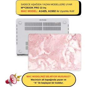 Resim McStorey Macbook Pro Kılıf 13 inç Mermer08NL (Eski HDMI'lı Model 2012-2015) A1425 A1502 ile Uyumlu 